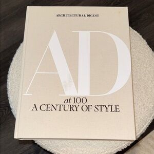 Architectural Digest Cream Coffee Table Book- AD at 100 A century of style